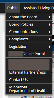 screencap of a submenu on a website, which shows links in the same order as shown in the mixed sub-folder above