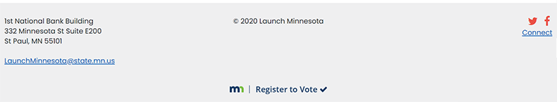 LaunchMN website footer