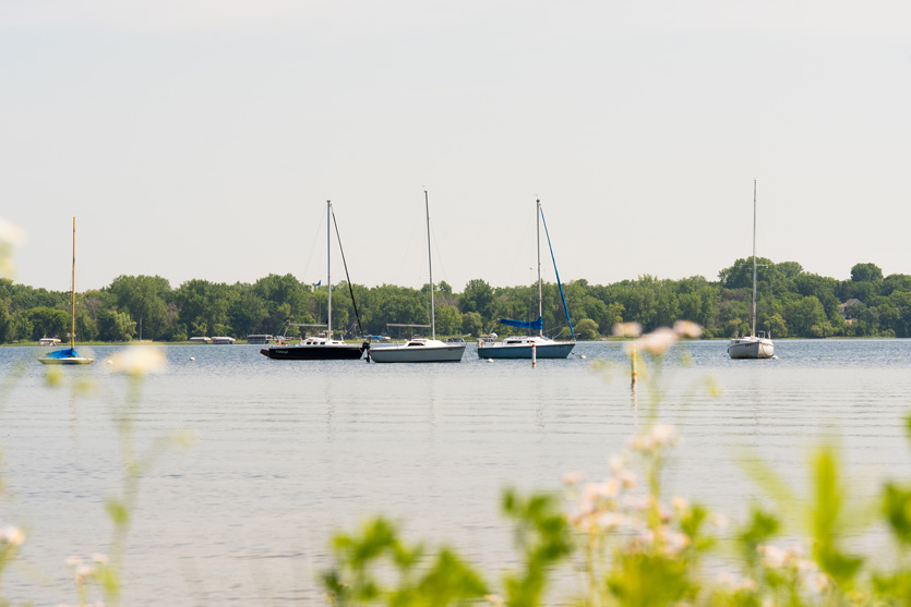 Sailing in Matoska Park, White Bear Lake