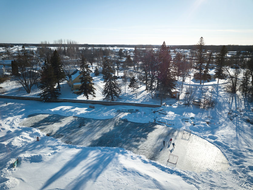 Doc's Harbor Inn Hockey Rink, Warroad / Photo Credit: Andrew Fisher