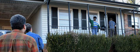 Lois Curtis in integrated setting - her own house