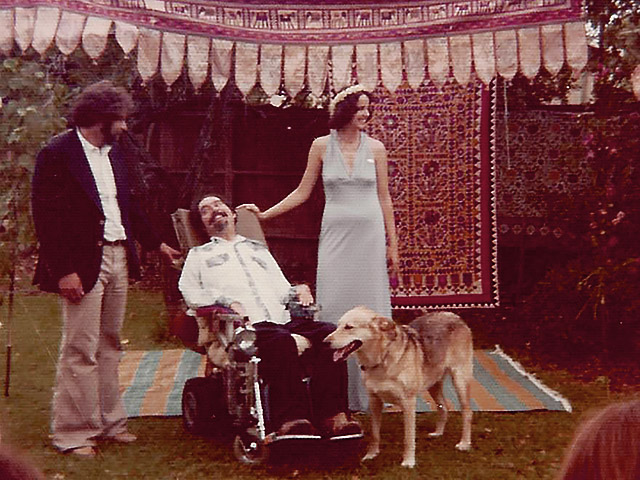Ed and Catherine Dugan Roberts at their wedding in 1976