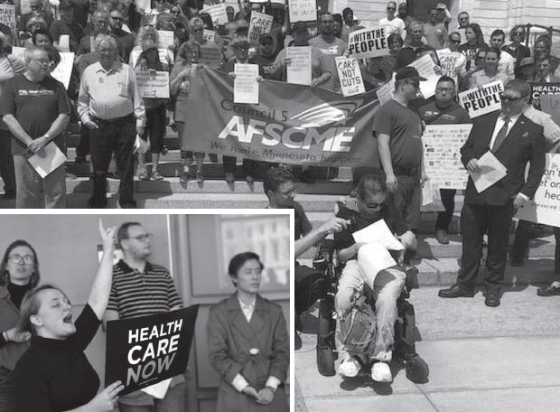 The Cares Not Cuts rally