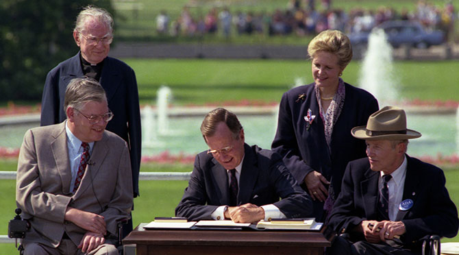 Signing of the ADA