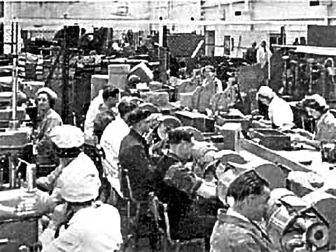 People working in a factory