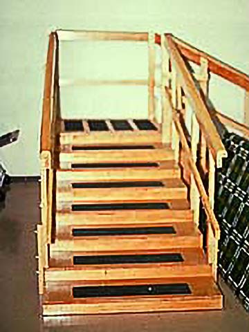 Wooden stairway