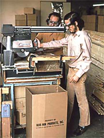 Men working a saw