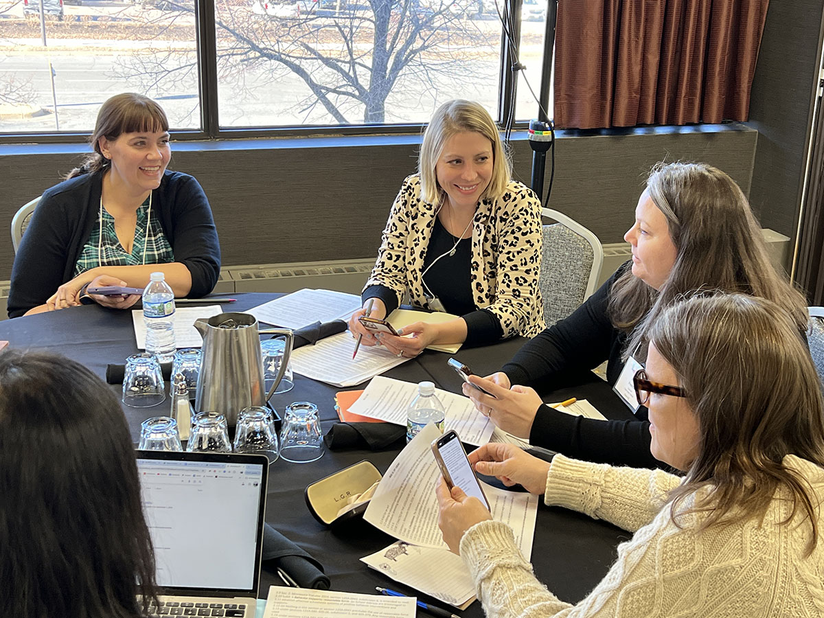 Class 42 March Session – participants discussing