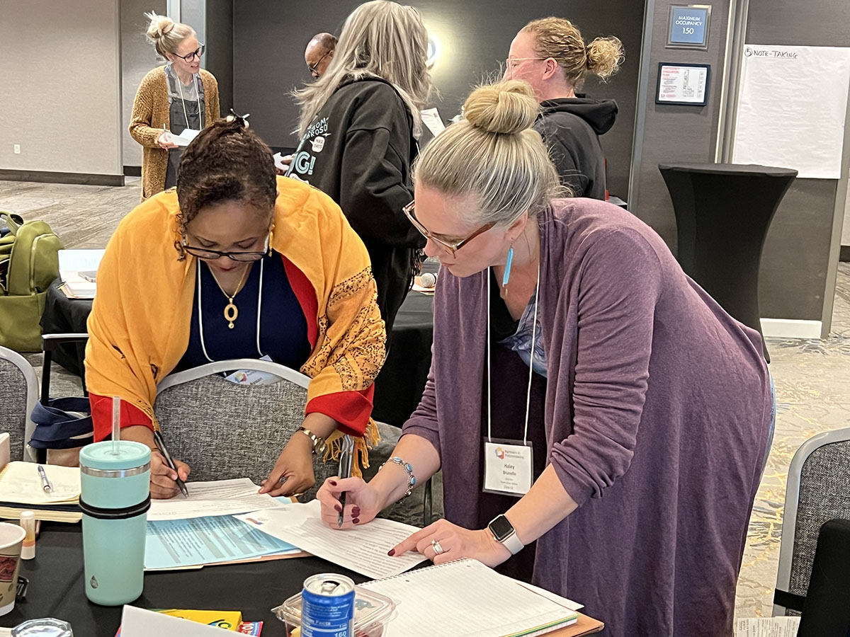 Class 42 October Session – two workiong on a project