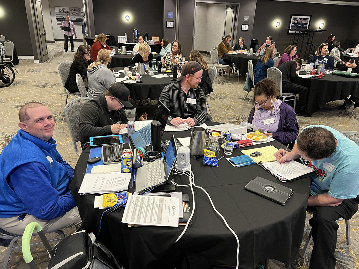Class 42 October Session – busy participants at tables