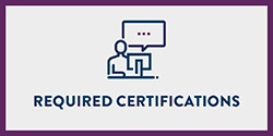 Required Certifications